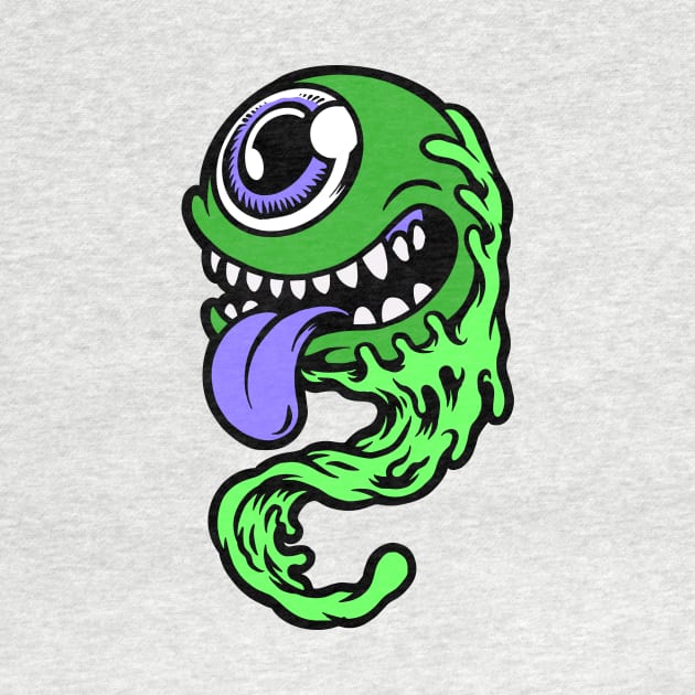 Cartoon One-Eyed Monster by SLAG_Creative